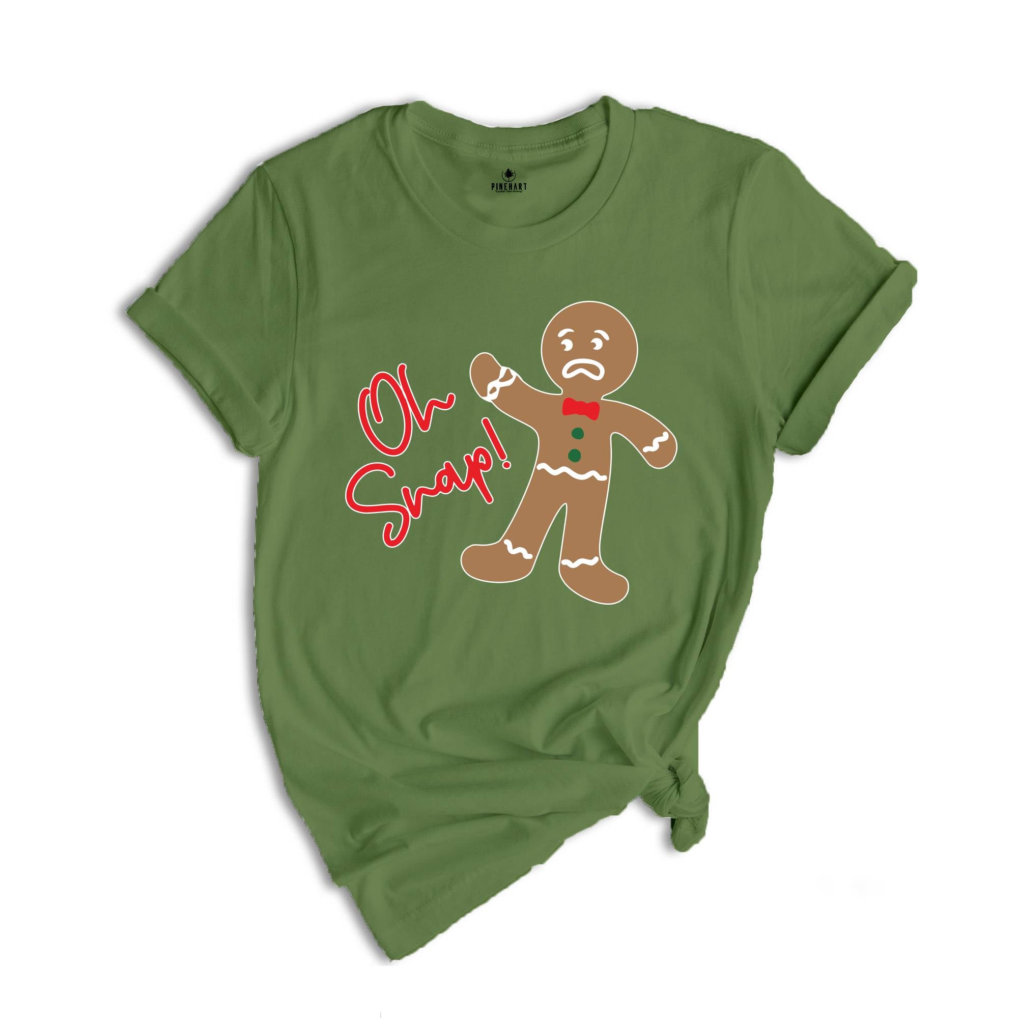 Oh Snap Gingerbread Man Shirt, Funny Christmas Tee, Family Matching Holiday T-Shirt, Christmas Vacation Shirt, Christmas Crew Gift