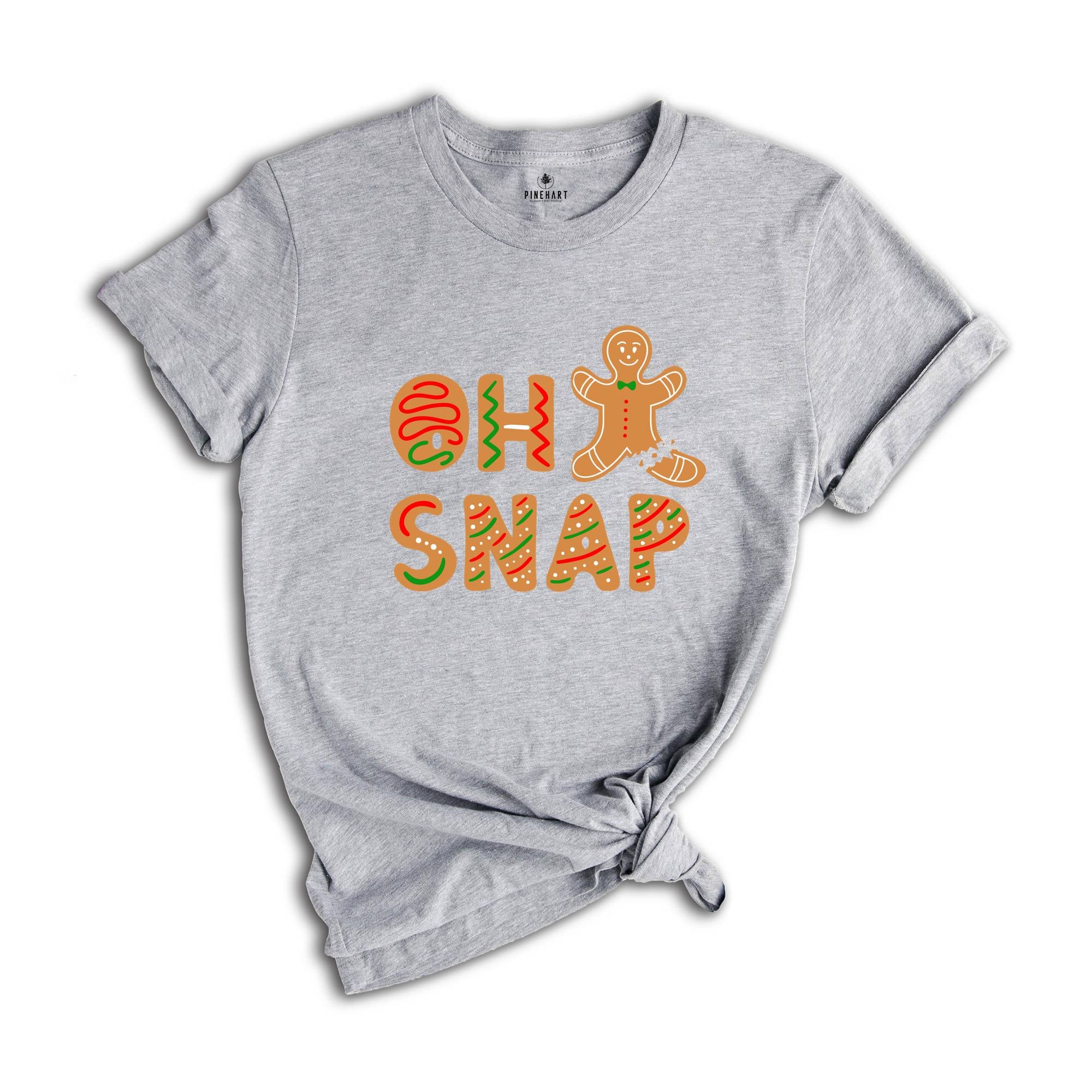 Oh Snap Gingerbread Man T-shirt, Christmas Cookies Tee, Christmas Baker Shirt, Best Chef Gift, Funny Christmas Costume