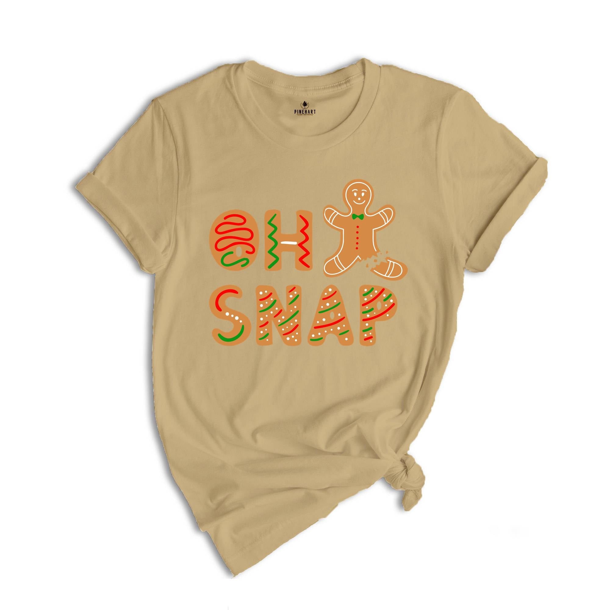 Oh Snap Gingerbread Man T-shirt, Christmas Cookies Tee, Christmas Baker Shirt, Best Chef Gift, Funny Christmas Costume