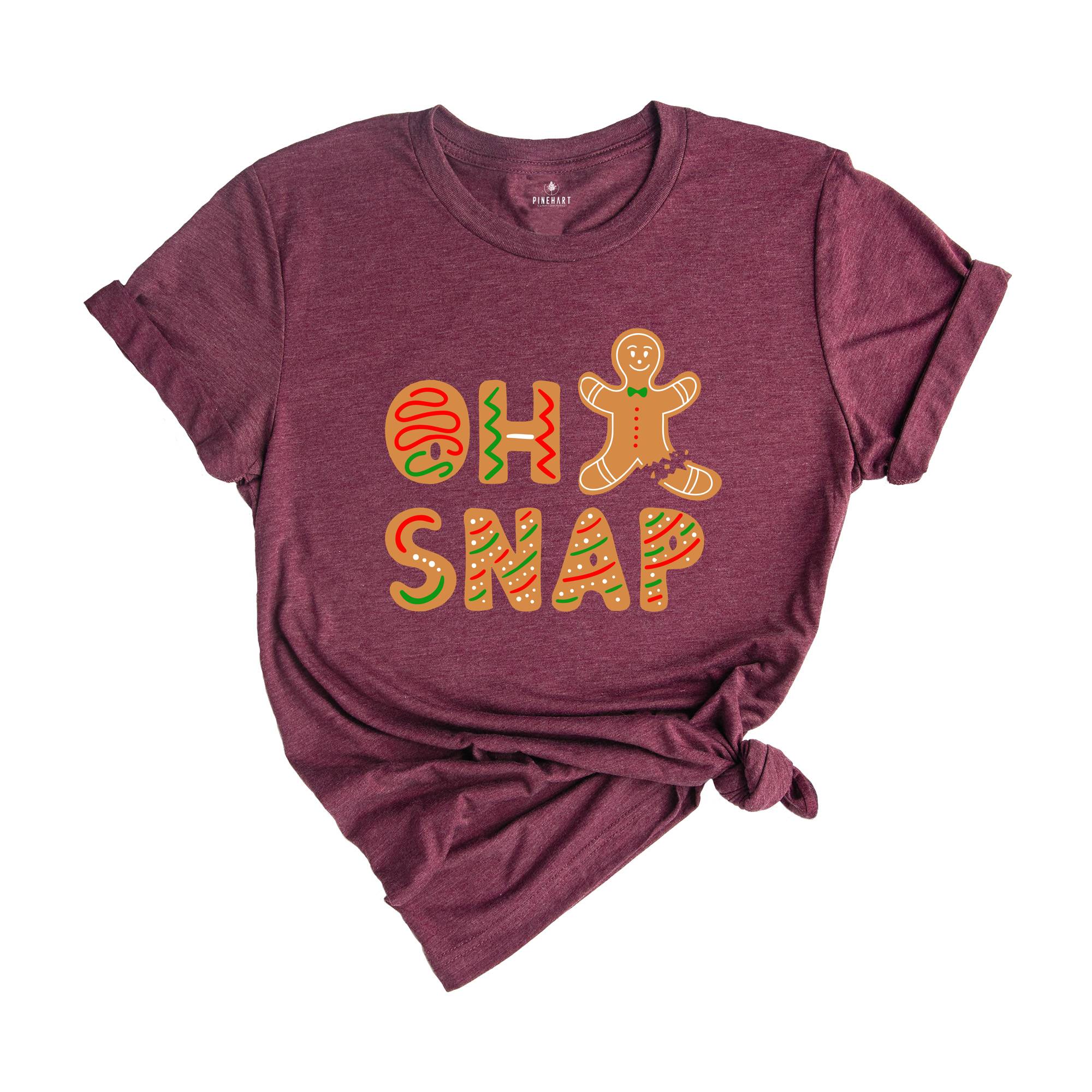 Oh Snap Gingerbread Man T-shirt, Christmas Cookies Tee, Christmas Baker Shirt, Best Chef Gift, Funny Christmas Costume