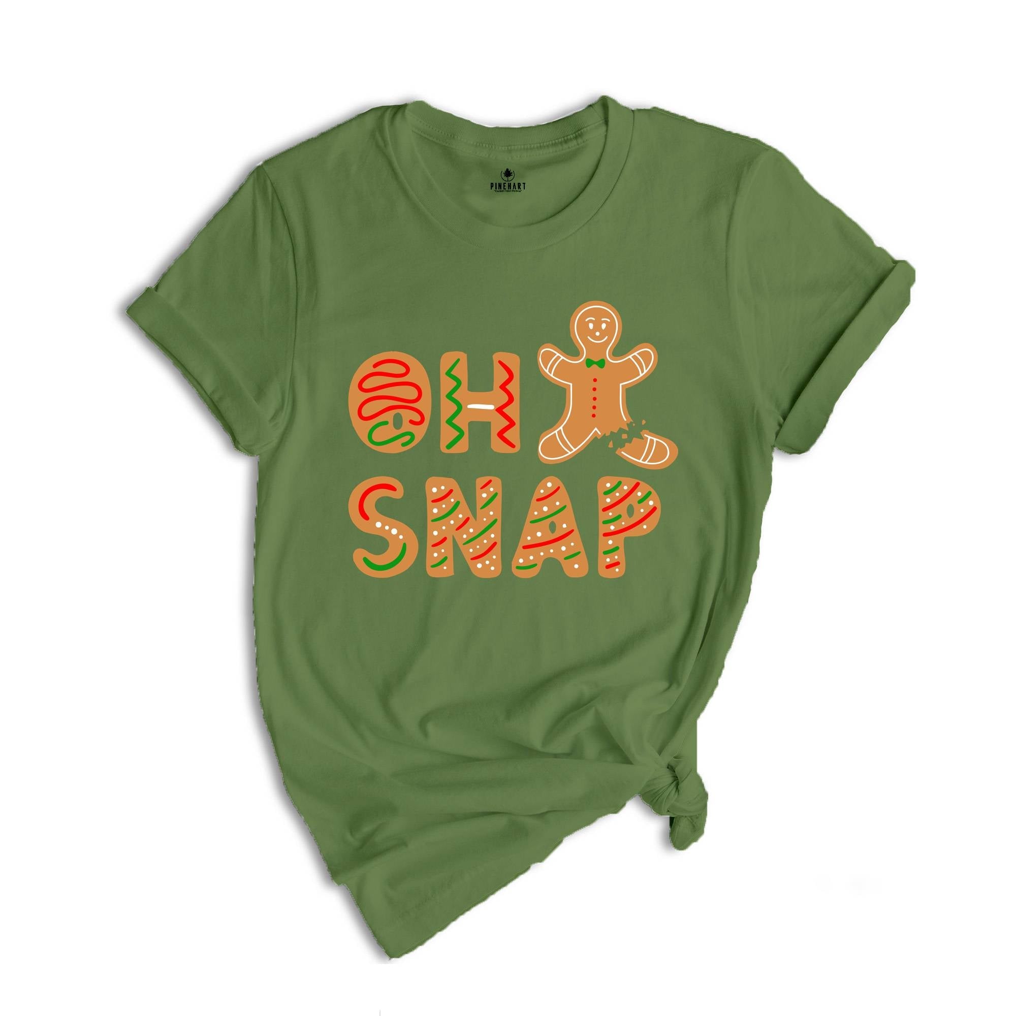 Oh Snap Gingerbread Man T-shirt, Christmas Cookies Tee, Christmas Baker Shirt, Best Chef Gift, Funny Christmas Costume