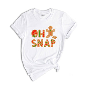 Oh Snap Gingerbread Man T-shirt, Christmas Cookies Tee, Christmas Baker Shirt, Best Chef Gift, Funny Christmas Costume