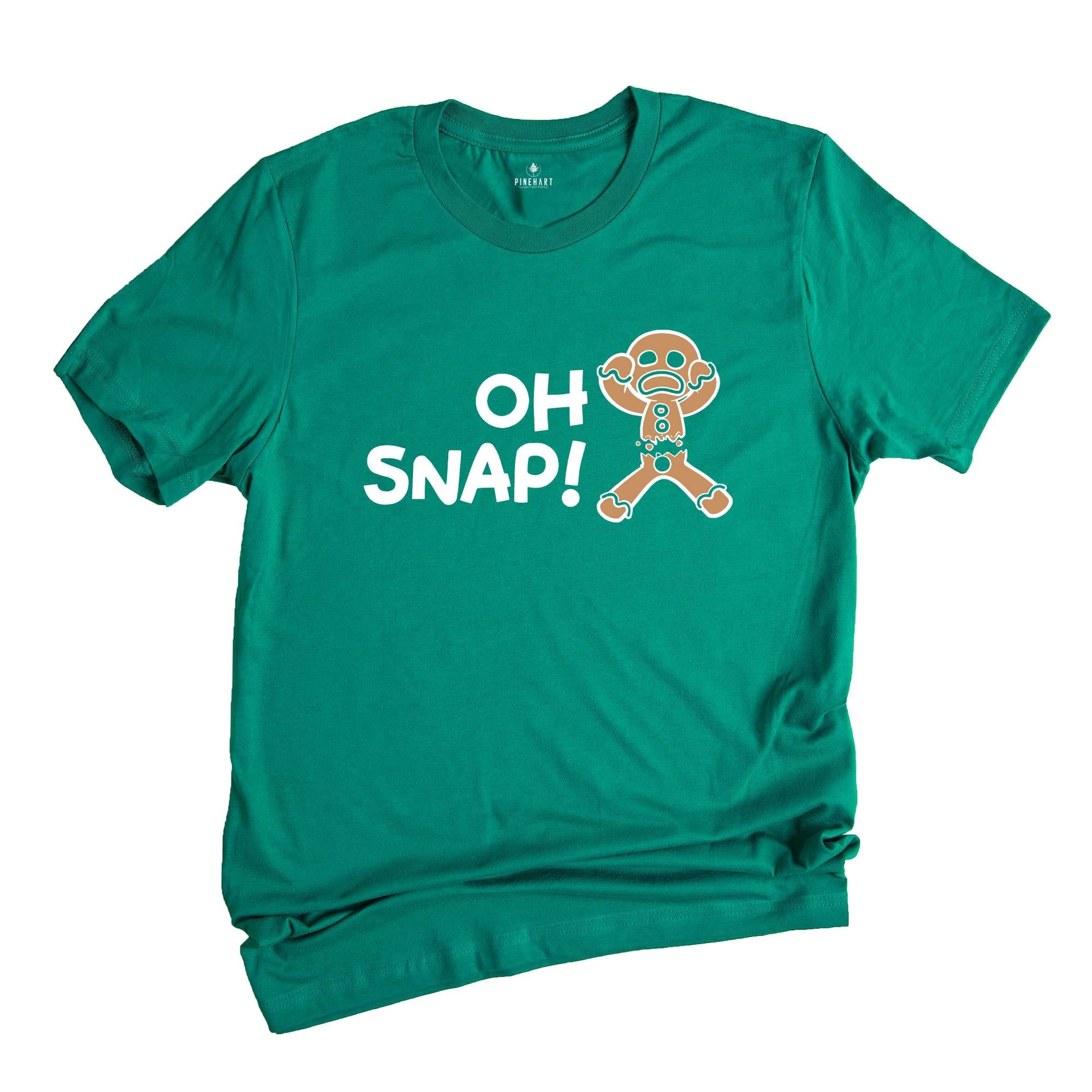 Oh Snap Gingerbread Man T-shirt, Christmas Cookies Tee, Christmas Baker Shirt, Best Chef Gift, Funny Xmas Mom Costume