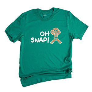 Oh Snap Gingerbread Man T-shirt, Christmas Cookies Tee, Christmas Baker Shirt, Best Chef Gift, Funny Xmas Mom Costume