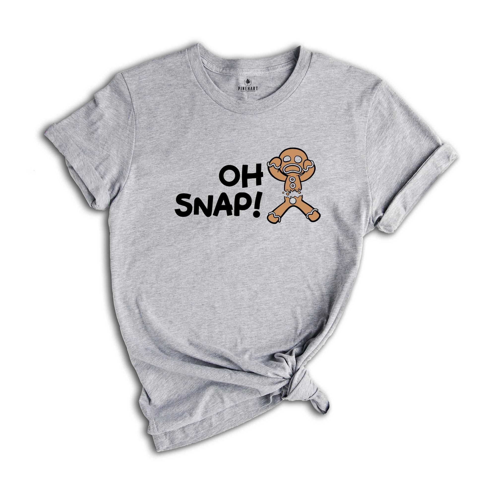 Oh Snap Gingerbread Man T-shirt, Christmas Cookies Tee, Christmas Baker Shirt, Best Chef Gift, Funny Xmas Mom Costume