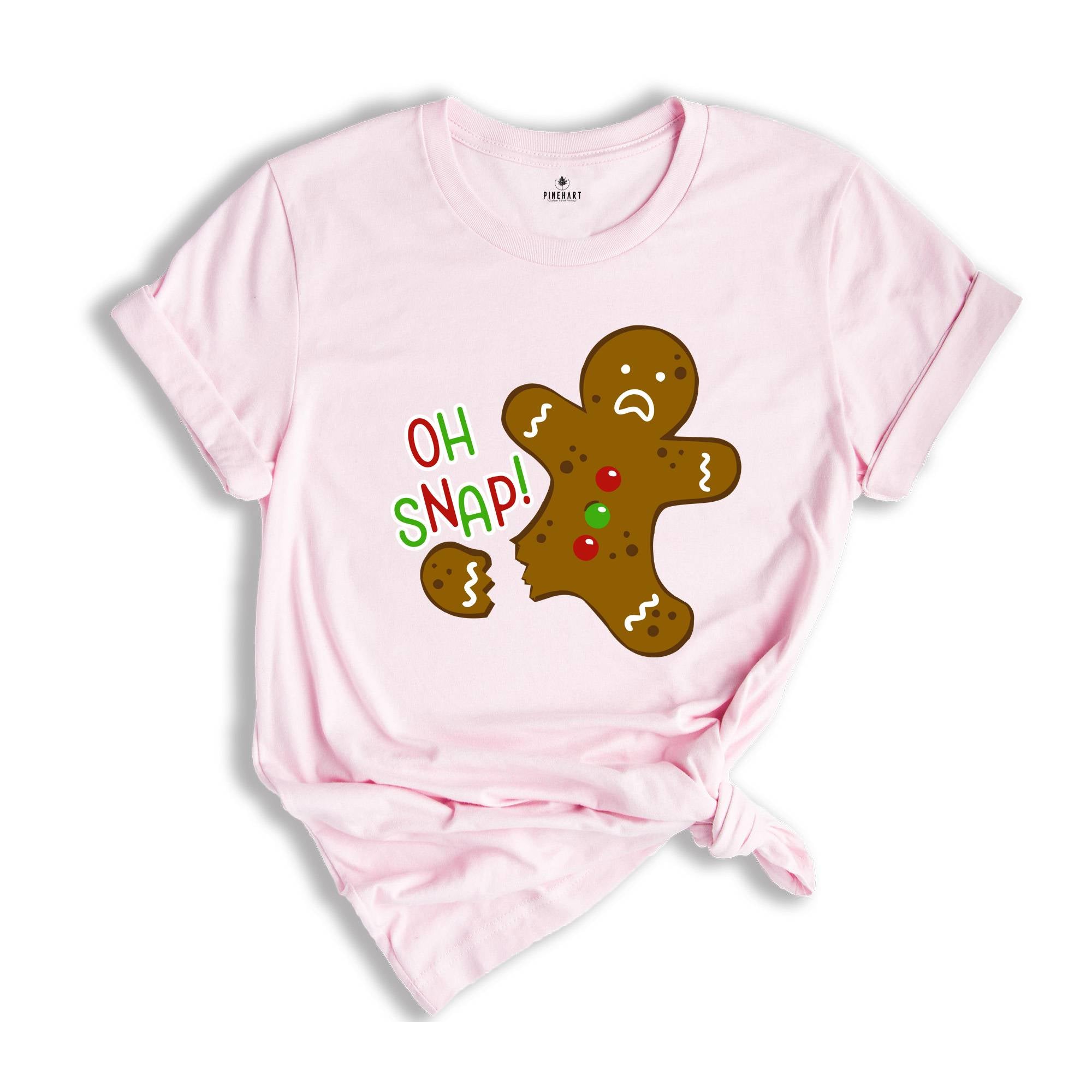 Oh Snap Gingerbread Shirt, Cookie Christmas T-Shirt, Cute Broken Gingerbread, Funny Christmas Shirt, Christmas Party T-Shirt