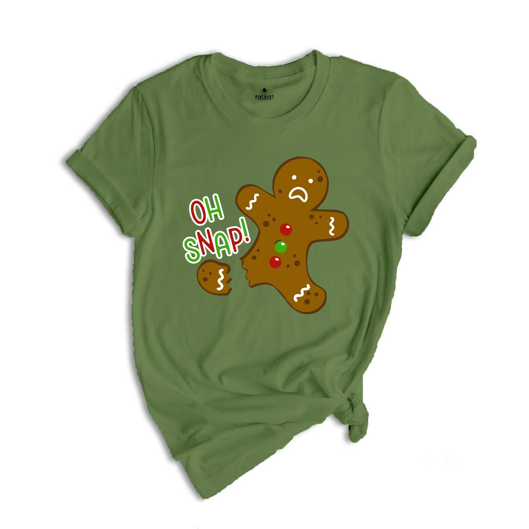 Oh Snap Gingerbread Shirt, Cookie Christmas T-Shirt, Cute Broken Gingerbread, Funny Christmas Shirt, Christmas Party T-Shirt