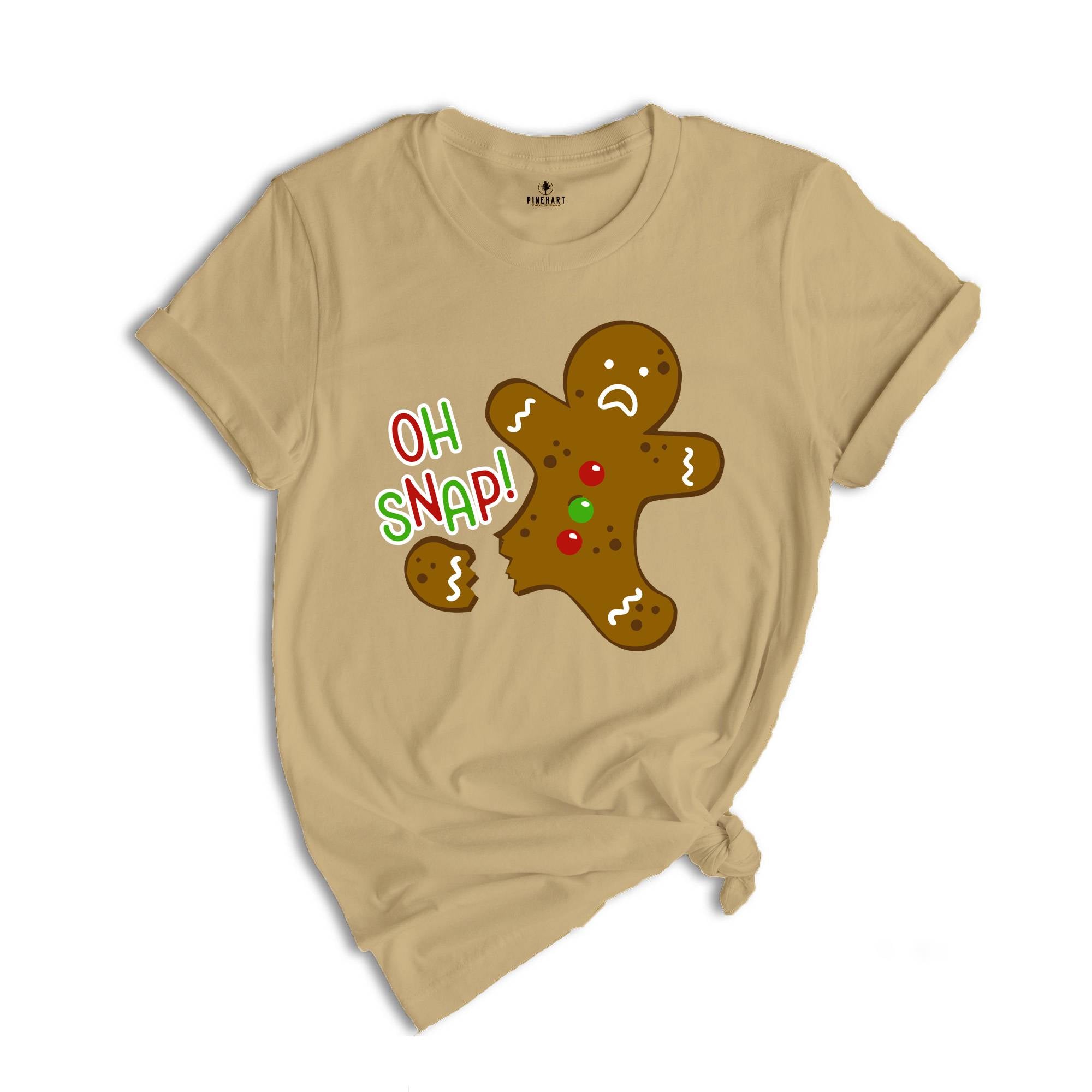 Oh Snap Gingerbread Shirt, Cookie Christmas T-Shirt, Cute Broken Gingerbread, Funny Christmas Shirt, Christmas Party T-Shirt