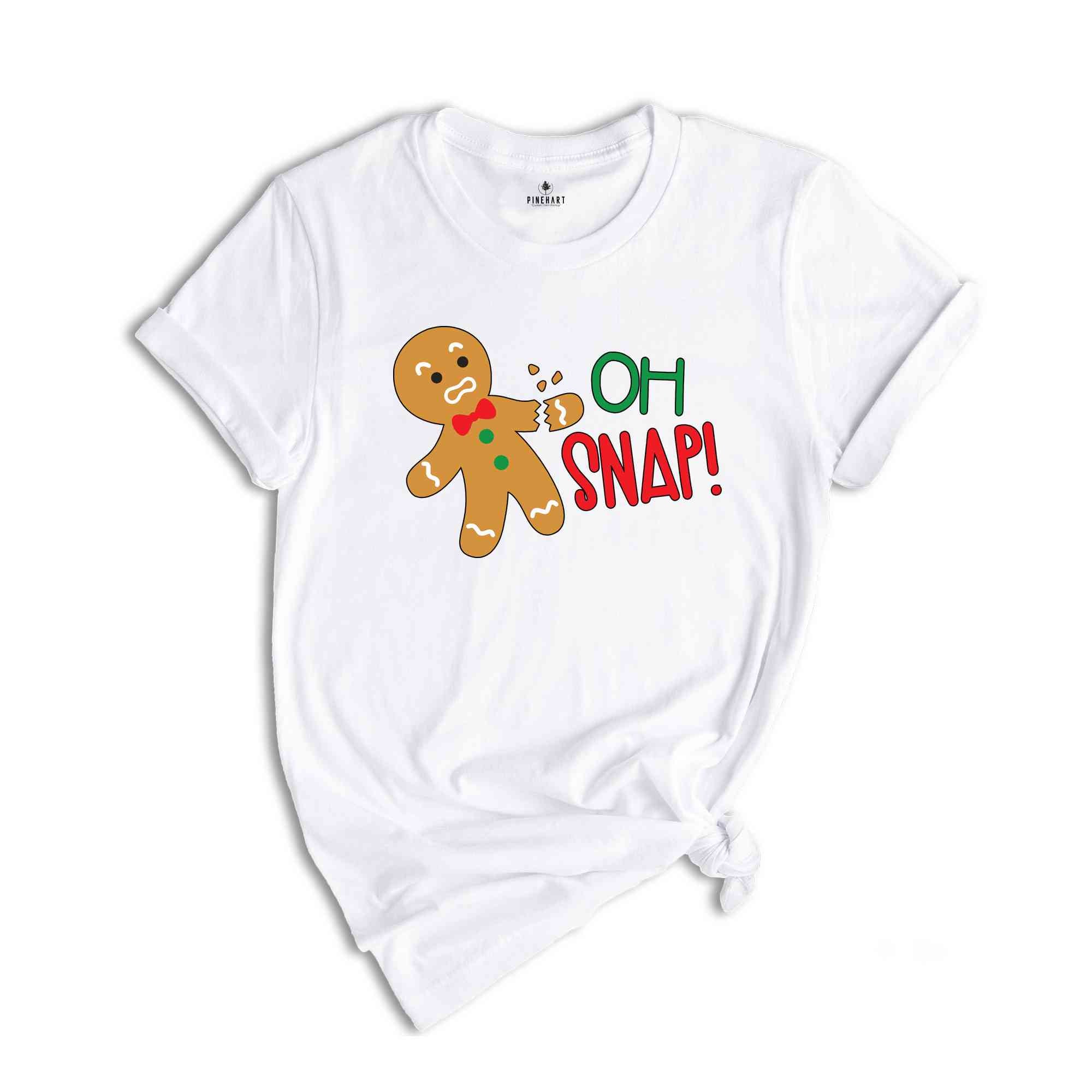 Oh Snap Gingerbread Shirt, Cookie Christmas T-Shirt, Funny Broken Gingerbread, Holiday Kids Shirt, Funny Christmas Shirt