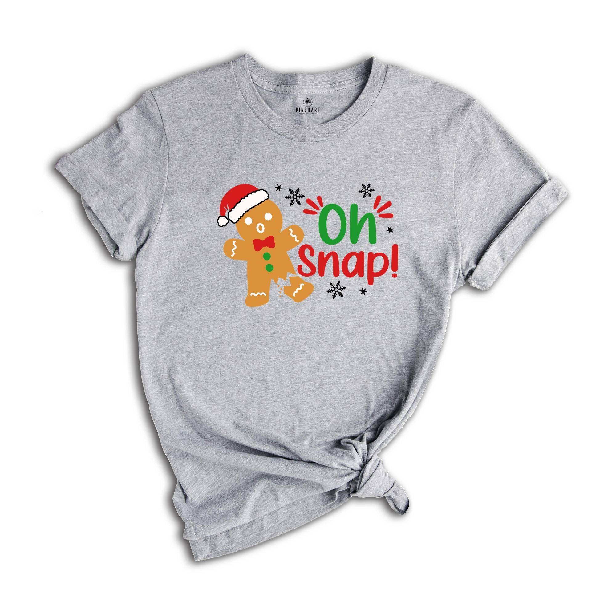 Oh Snap Gingerbread Shirt, Funny Broken Gingerbread, Holiday Apparel, Cookie Christmas T-Shirt, Funny Christmas Outfit