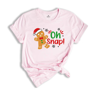 Oh Snap Gingerbread Shirt, Funny Broken Gingerbread, Holiday Apparel, Cookie Christmas T-Shirt, Funny Christmas Outfit