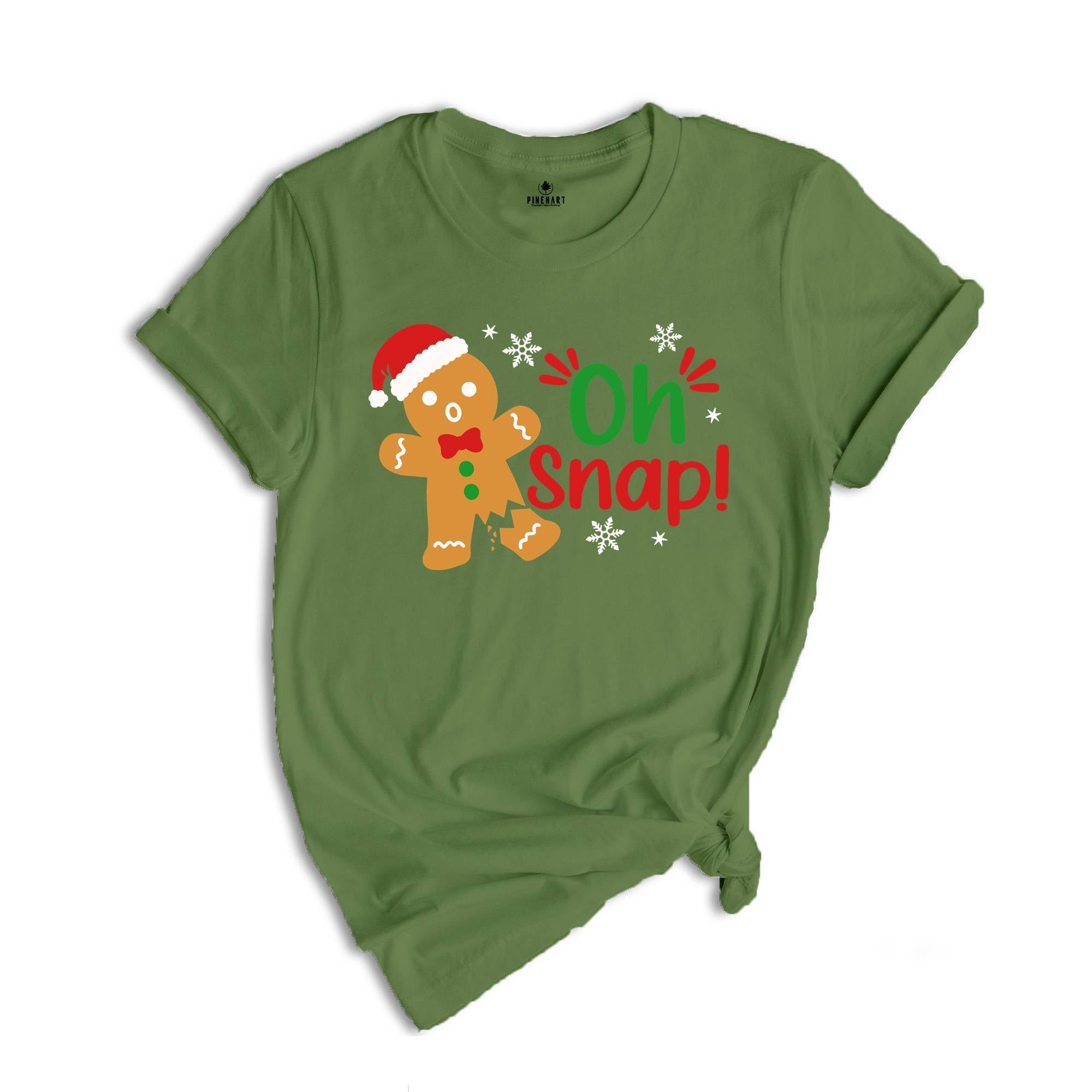 Oh Snap Gingerbread Shirt, Funny Broken Gingerbread, Holiday Apparel, Cookie Christmas T-Shirt, Funny Christmas Outfit