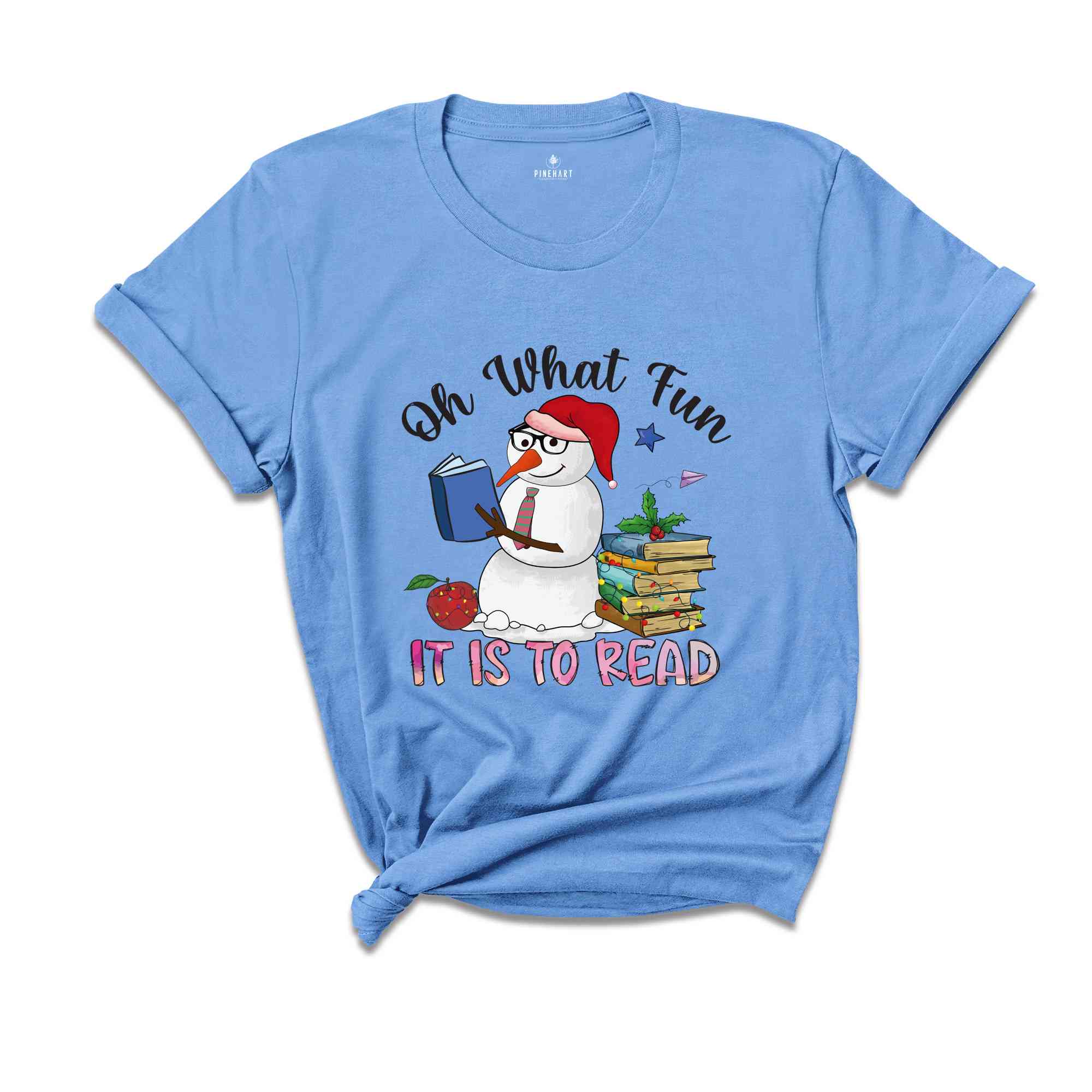 Oh What Fun It Is To Read Shirt, Snowman T-Shirt, Christmas Teacher Shirt, Holiday Shirt, Christmas Librarian, Book Lover Shirt
