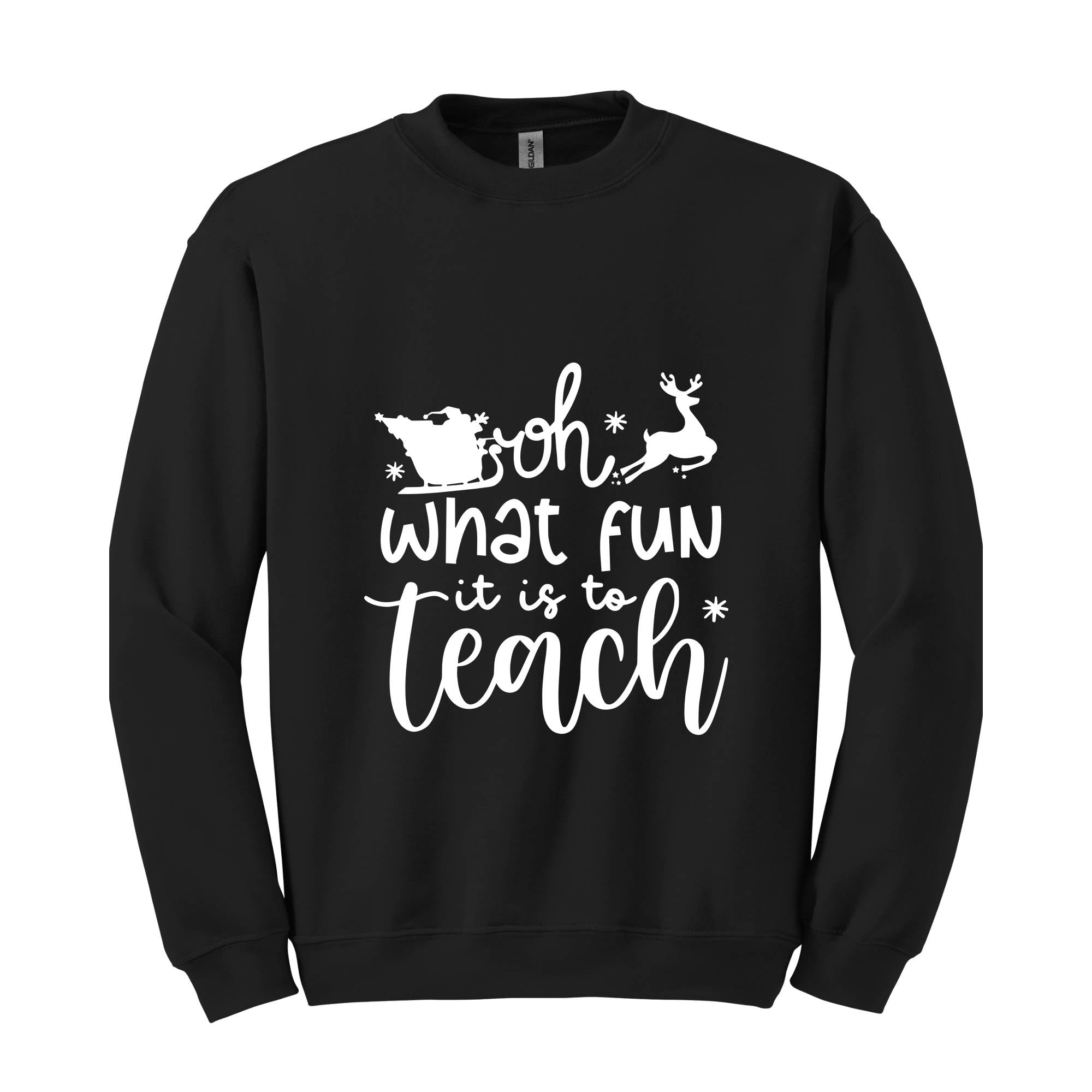 Oh What Fun It Is To Teach Sweatshirt, Christmas Family Sweatshirt, Xmas Party Hoodie, Christmas Sweatshirt, Christmas Teacher Gift
