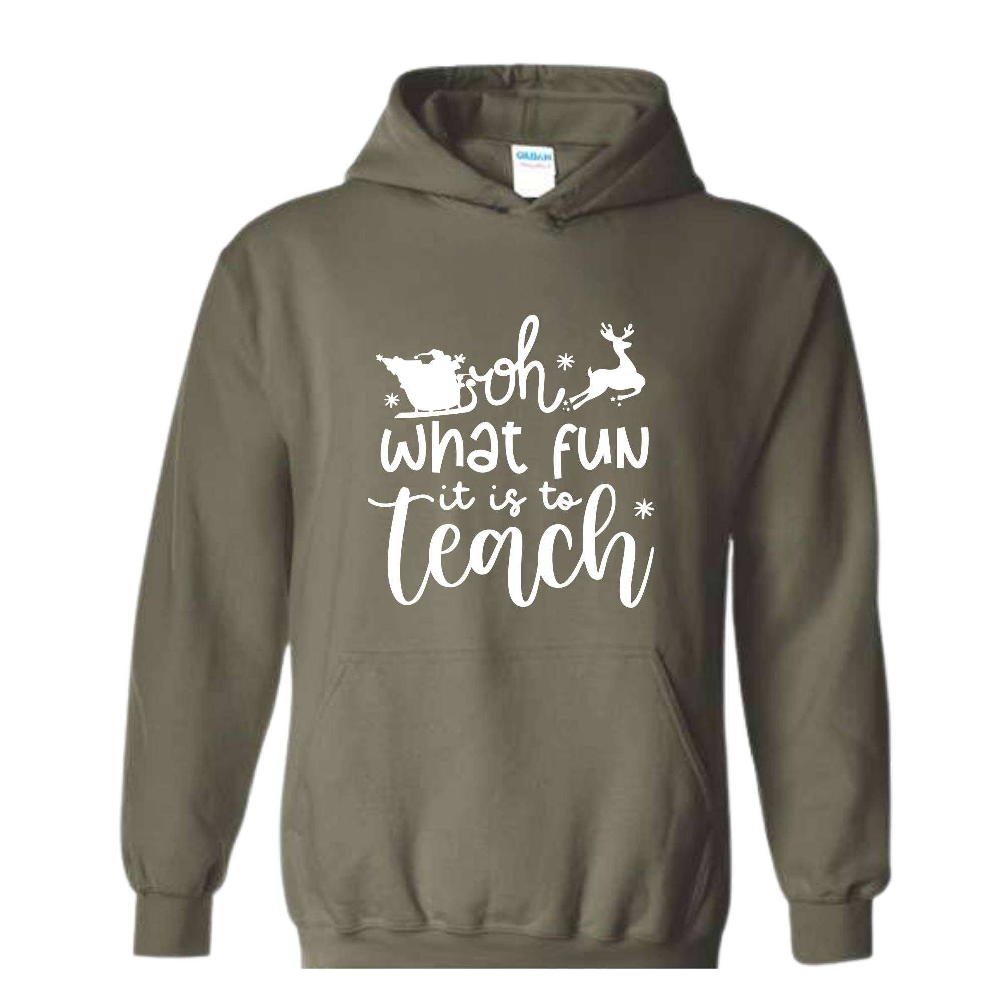 Oh What Fun It Is To Teach Sweatshirt, Christmas Family Sweatshirt, Xmas Party Hoodie, Christmas Sweatshirt, Christmas Teacher Gift