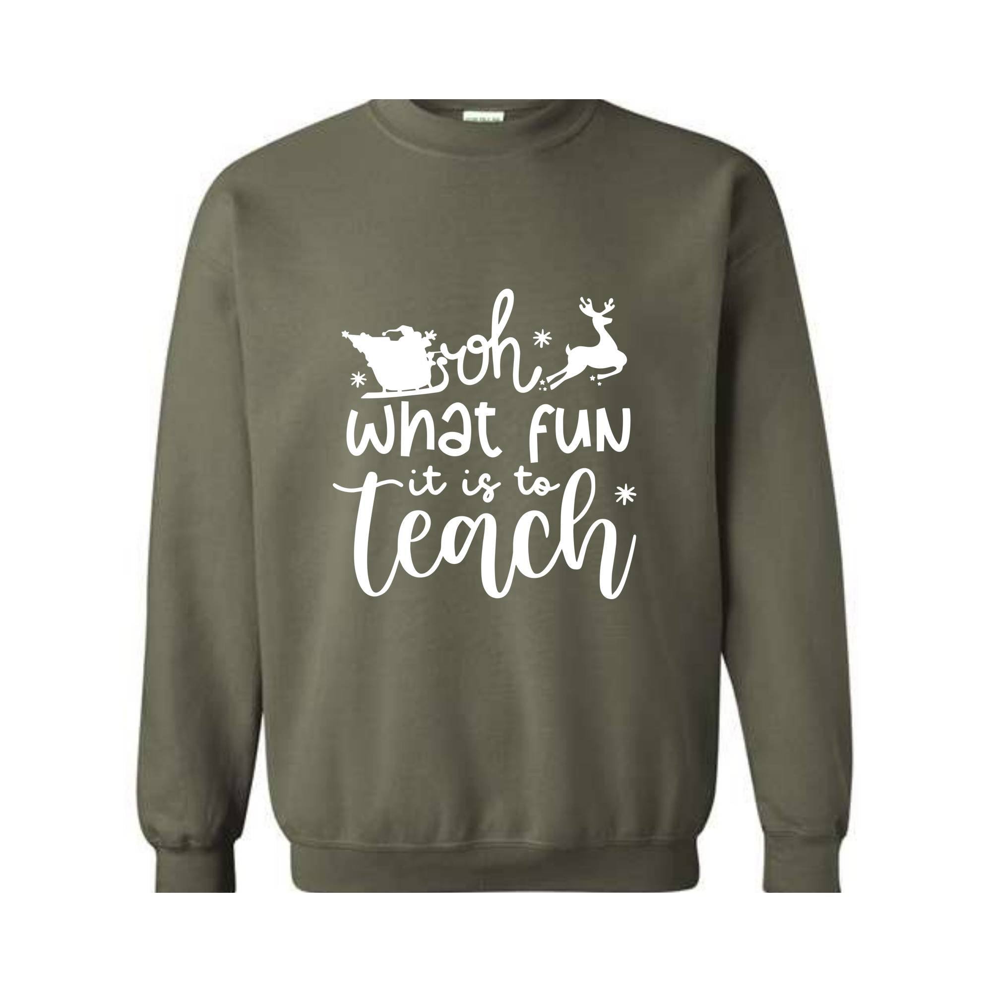 Oh What Fun It Is To Teach Sweatshirt, Christmas Family Sweatshirt, Xmas Party Hoodie, Christmas Sweatshirt, Christmas Teacher Gift