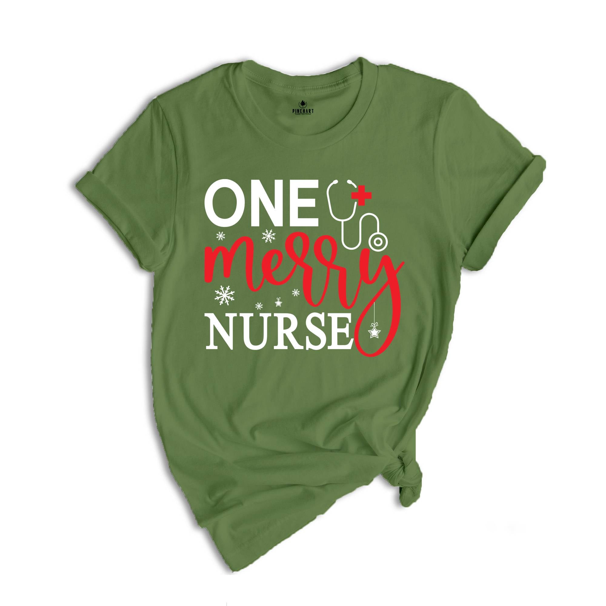 One Merry Nurse Shirt, Christmas Shirts for Nurses, Nursing School Shirt, Nursing School Gift, Christmas Gift for Nurse