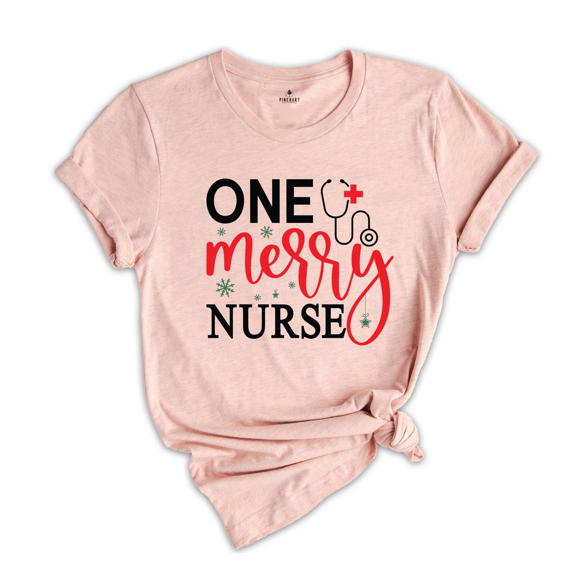 One Merry Nurse Shirt, Christmas Shirts for Nurses, Nursing School Shirt, Nursing School Gift, Christmas Gift for Nurse