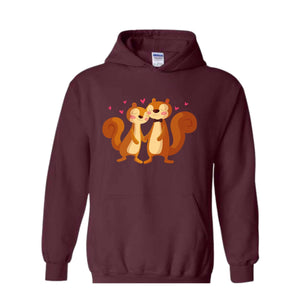 Otter Valentine Sweatshirt, Cute Animal Sweatshirt, Happy Valentine Otters Sweatshirt, Otter Love Trip Hoodie, Valentine Hoodie