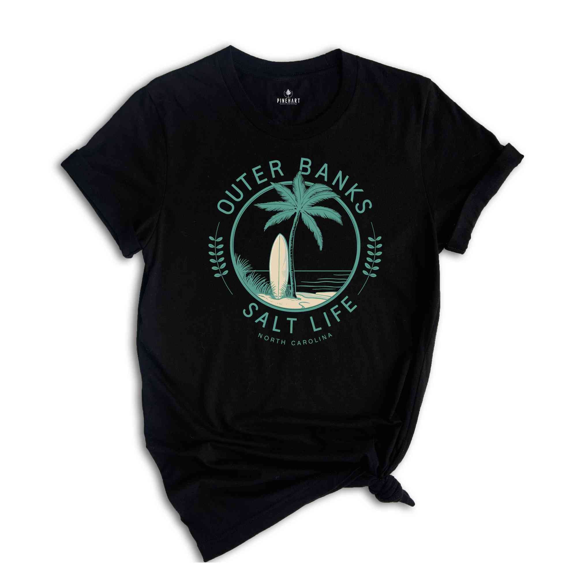 Outer Banks Salt Life Shirt, Surfing Shirt, North Carolina Shirt, Coconut Girl Tee, Surf Shirt, Beachy Shirts, VSCO Girl