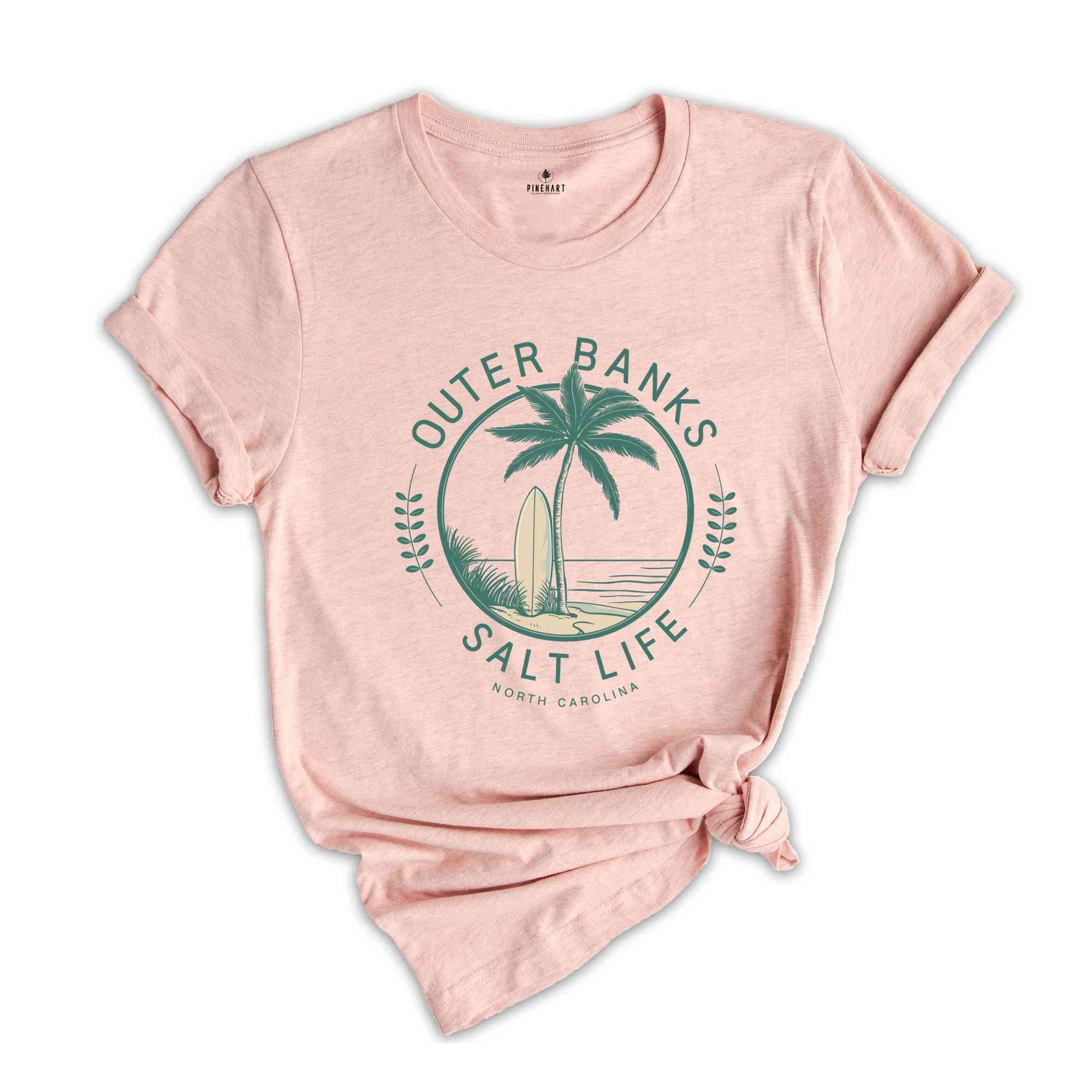 Outer Banks Salt Life Shirt, Surfing Shirt, North Carolina Shirt, Coconut Girl Tee, Surf Shirt, Beachy Shirts, VSCO Girl