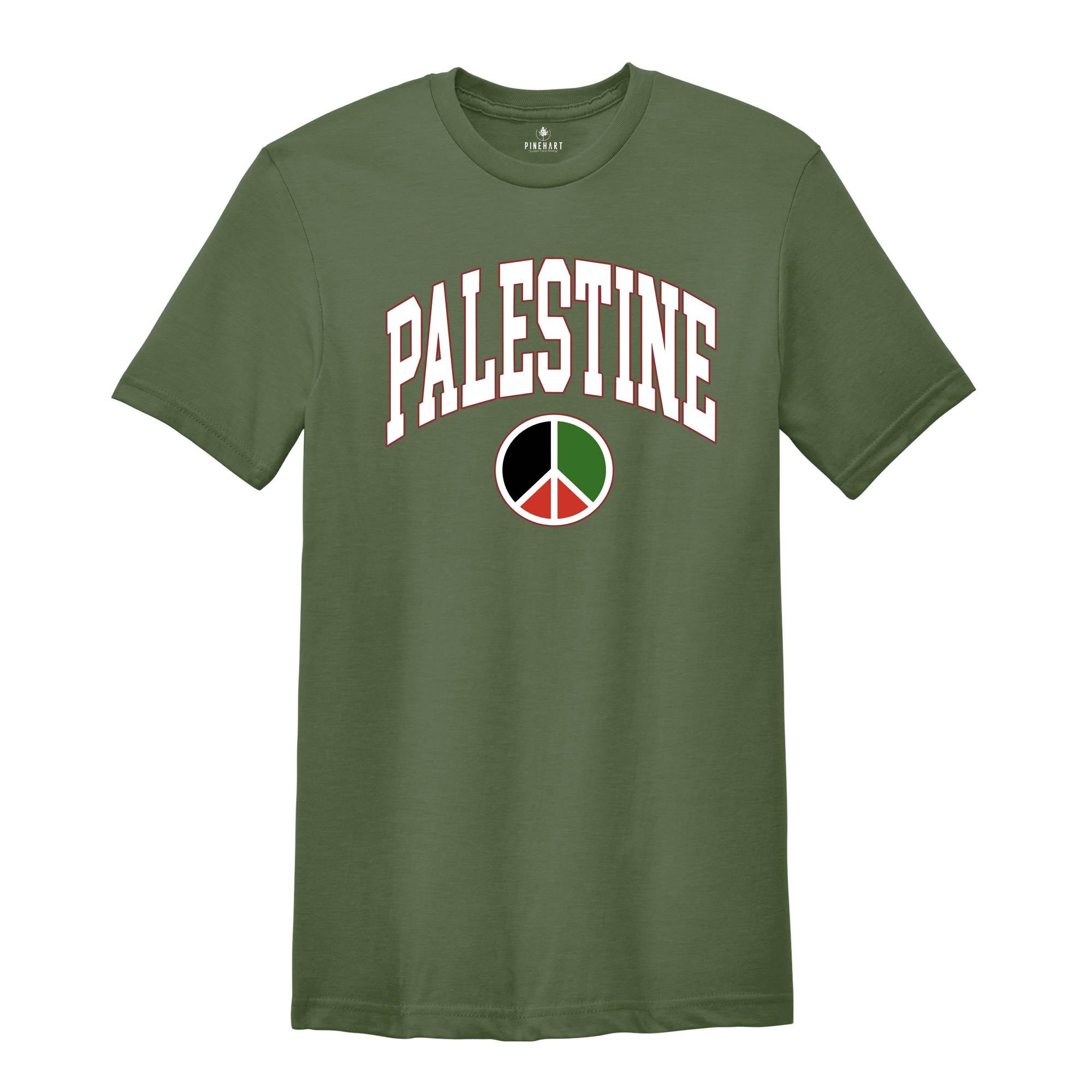 Palestine Shirt, Free Palestine Sweater, Palestine Peace Sign, Stand With Palestine Shirt, World Peace Shirt, Activist Shirt