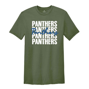 Panthers Team Shirt, Team Mascot Shirt, Panthers Team Spirit Shirt, Panthers Fan Shirt, Panthers School Shirt, Panthers School Spirit