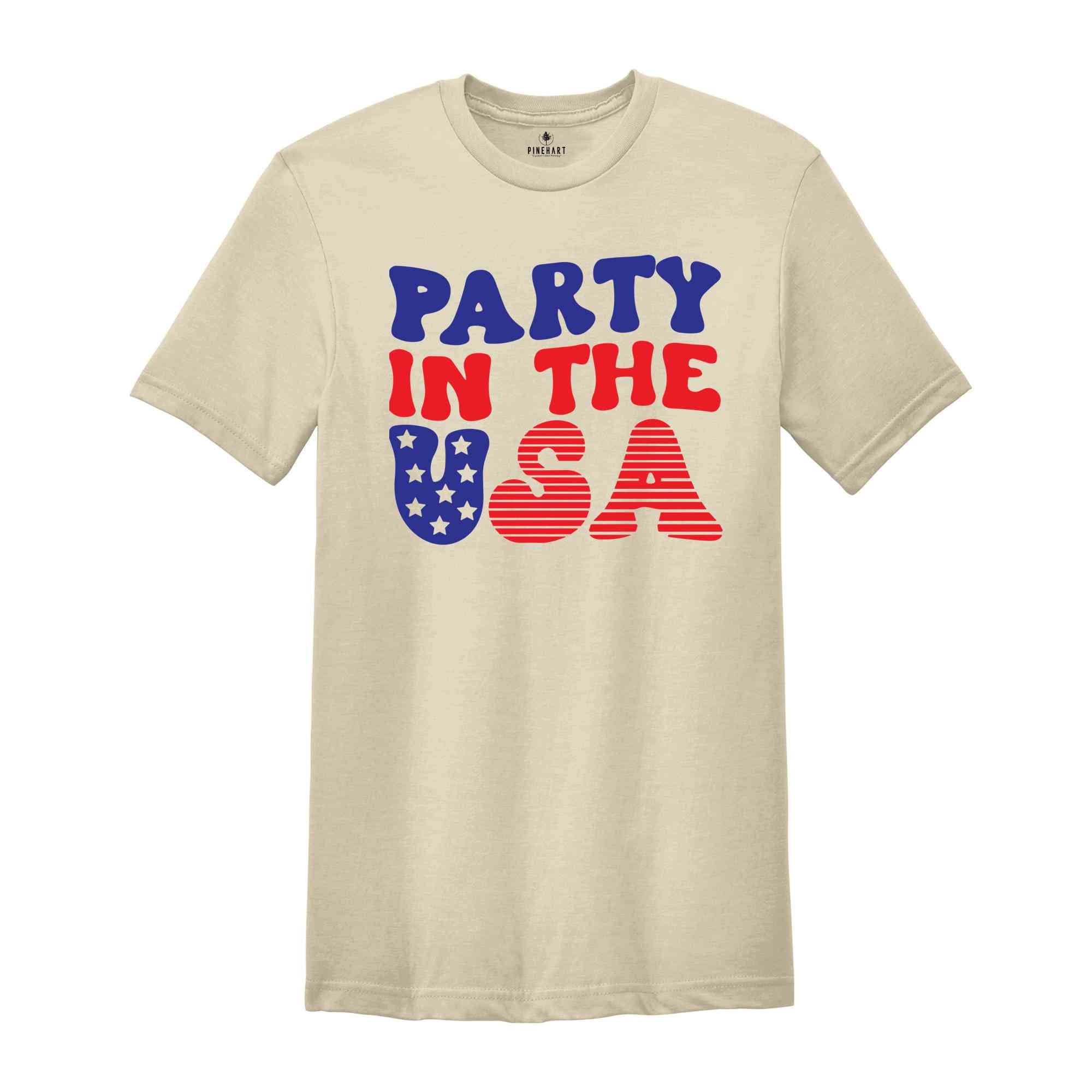 Party in USA Shirt, 4th Of July Shirt, American Flag Shirt, Independence Day Shirt, Womens 4th Shirt