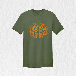 Paw Pumpkin Shirt, Pumpkin Dog Shirt, Dog Fall Shirt, Retro Pumpkin Shirt, Thanksgiving Gift, Pumpkin Season Shirt