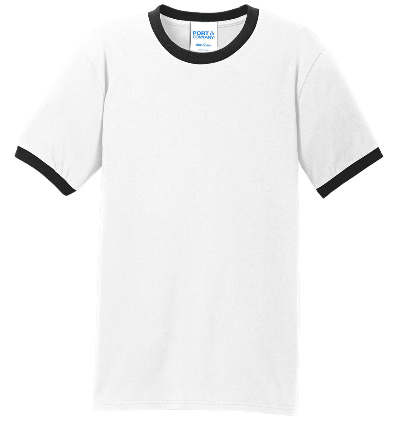 Cotton Ringer Tee by Port and Company