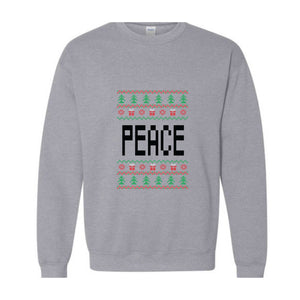 Peace Come In Peace Sweatshirt, Cute Christmas Couple Sweatshirt, Husband Christmas Sweater, Christmas Party Shirt, Christmas Couple Gift