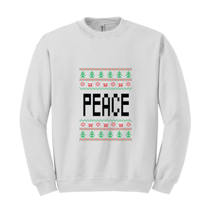 Peace Come In Peace Sweatshirt, Cute Christmas Couple Sweatshirt, Husband Christmas Sweater, Christmas Party Shirt, Christmas Couple Gift