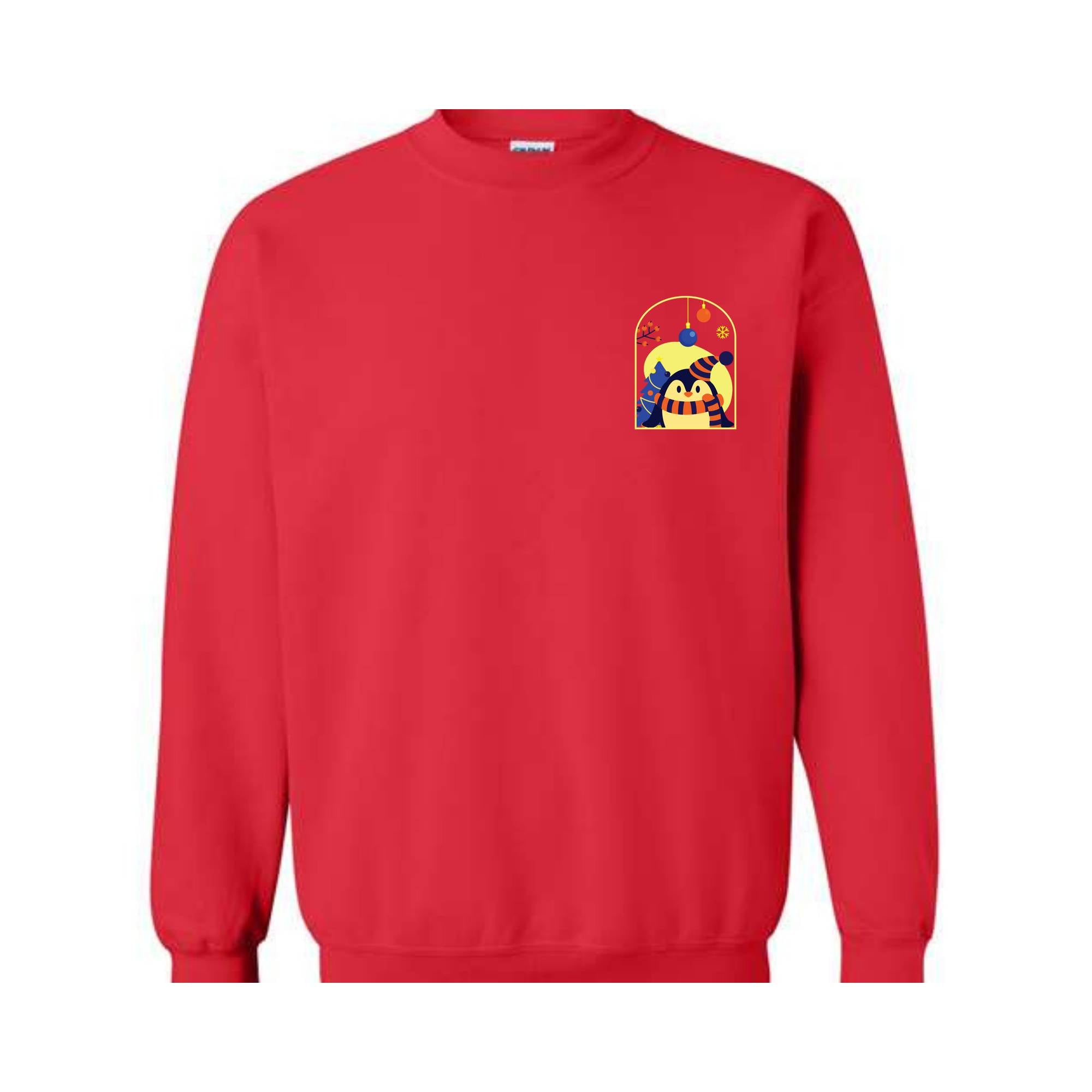 Penguin Christmas Shirt, Animal Lover, Winter Shirt, Holiday Shirt, Santa Shirt, Pocket Christmas, Vet Shirt, Winter Shirt,