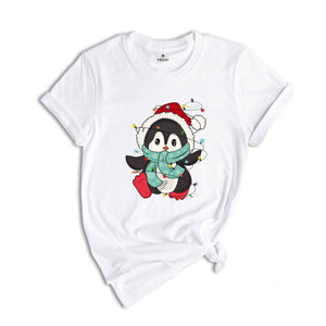 Penguin Christmas T-Shirt, Cute Penguin Shirt, Penguin Lover Tee, Funny Penguin Costume, Penguin Lover Gift, Xmas Pajamas