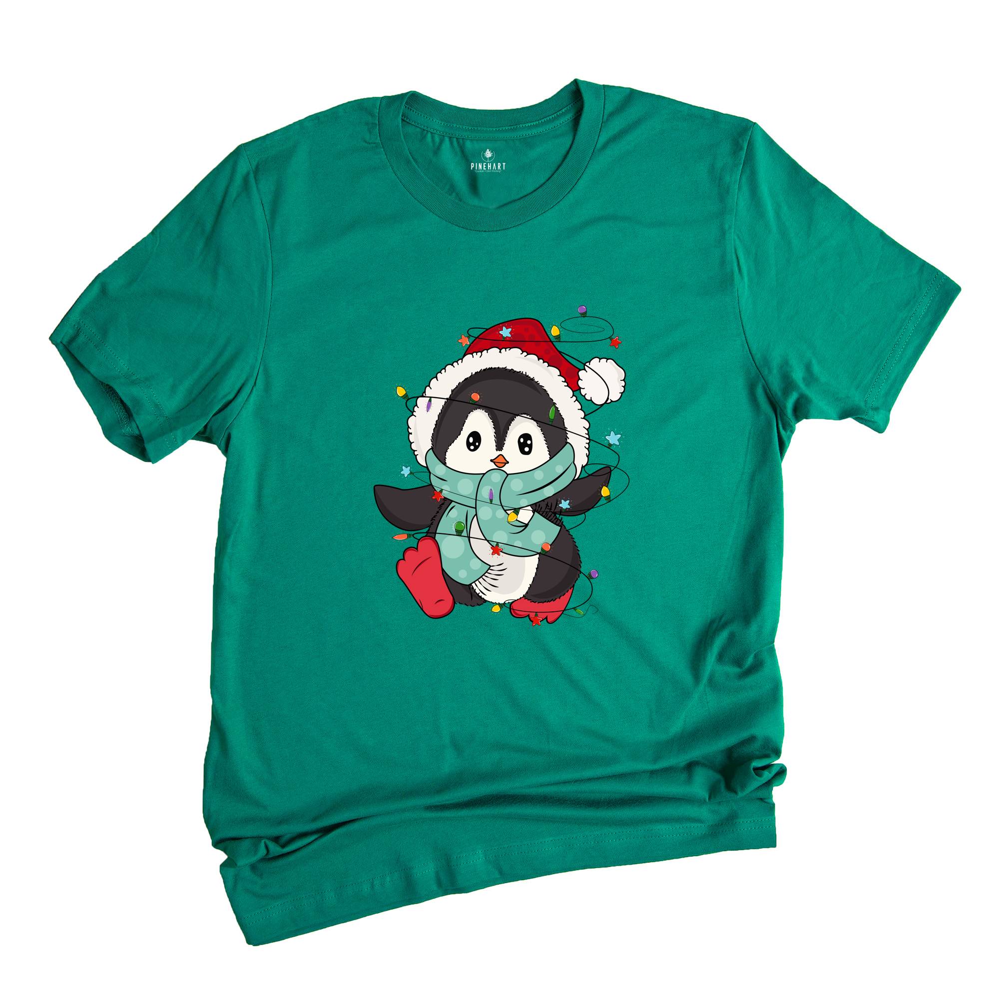 Penguin Christmas T-Shirt, Cute Penguin Shirt, Penguin Lover Tee, Funny Penguin Costume, Penguin Lover Gift, Xmas Pajamas