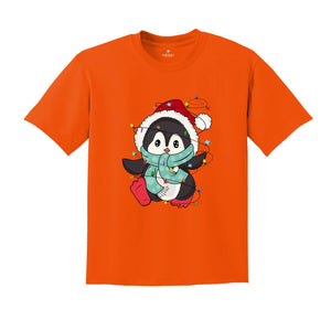 Penguin Christmas T-Shirt, Cute Penguin Shirt, Penguin Lover Tee, Funny Penguin Costume, Penguin Lover Gift, Xmas Pajamas