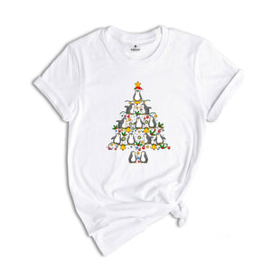 Penguin Christmas Tree Shirt, Christmas Penguin T-Shirt, Christmas Kids Shirt, Funny Christmas Tee, Christmas Gift, Christmas Animal