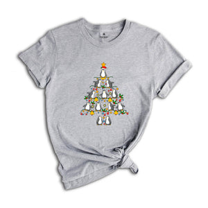 Penguin Christmas Tree Shirt, Christmas Penguin T-Shirt, Christmas Kids Shirt, Funny Christmas Tee, Christmas Gift, Christmas Animal