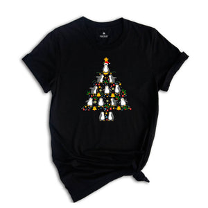 Penguin Christmas Tree Shirt, Christmas Penguin T-Shirt, Christmas Kids Shirt, Funny Christmas Tee, Christmas Gift, Christmas Animal