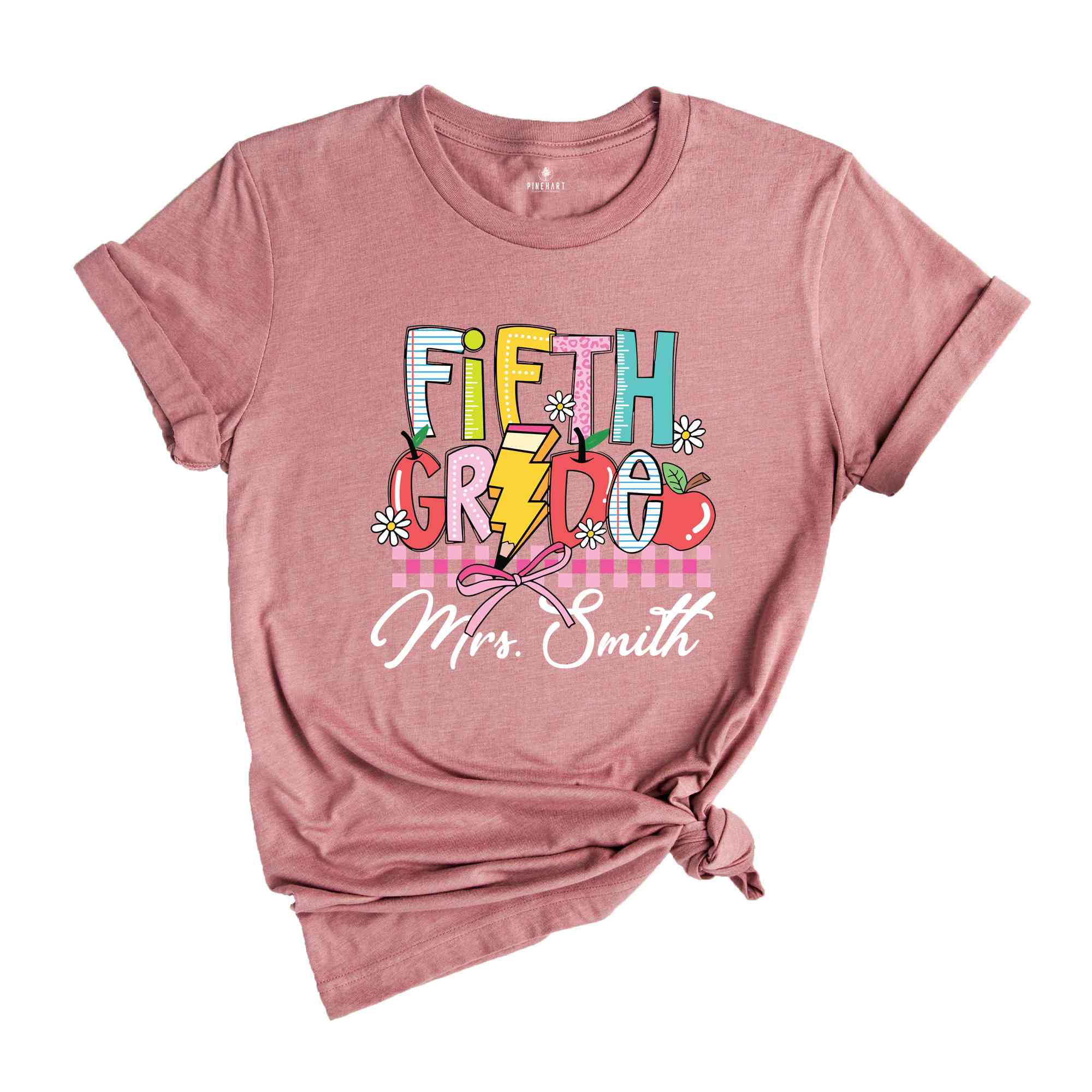 Personalized Fifth Grade Teacher Shirt, Fifth Grade Teacher Team Shirt, Gift For Teacher, Teacher Appreciation Shirt, Custom Grade Shirt