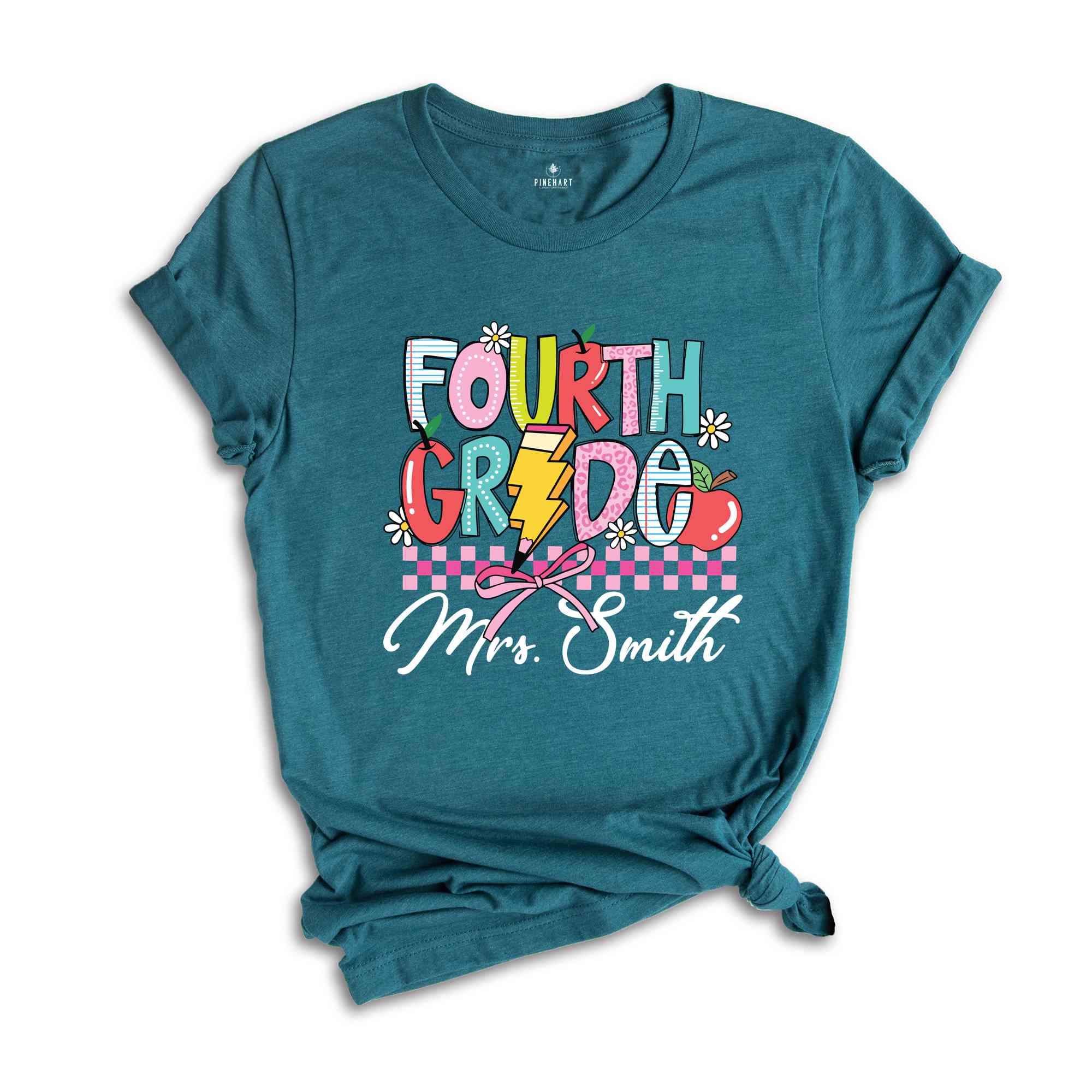 Personalized Fourth Grade Teacher Shirt, Fourth Grade Teacher Team Shirt, Gift For Teacher, Teacher Appreciation Shirt, Custom Grade Shirt