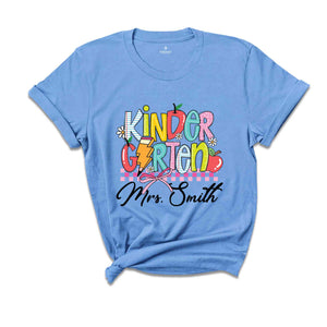 Personalized Kinder Garten Teacher Shirt, Fifth Grade Teacher Team Shirt, Gift For Teacher, Teacher Appreciation Shirt, Custom Grade Shirt