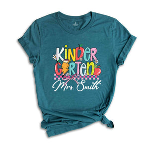 Personalized Kinder Garten Teacher Shirt, Fifth Grade Teacher Team Shirt, Gift For Teacher, Teacher Appreciation Shirt, Custom Grade Shirt