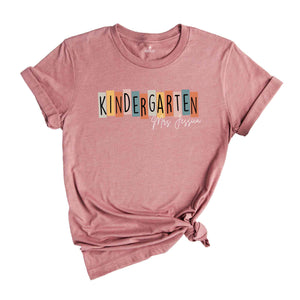 Personalized Kindergarten Teacher Shirt, Kindergarten Dream Team Teacher T-Shirt, Back to School Gift, Kindergarten Teacher Shirt