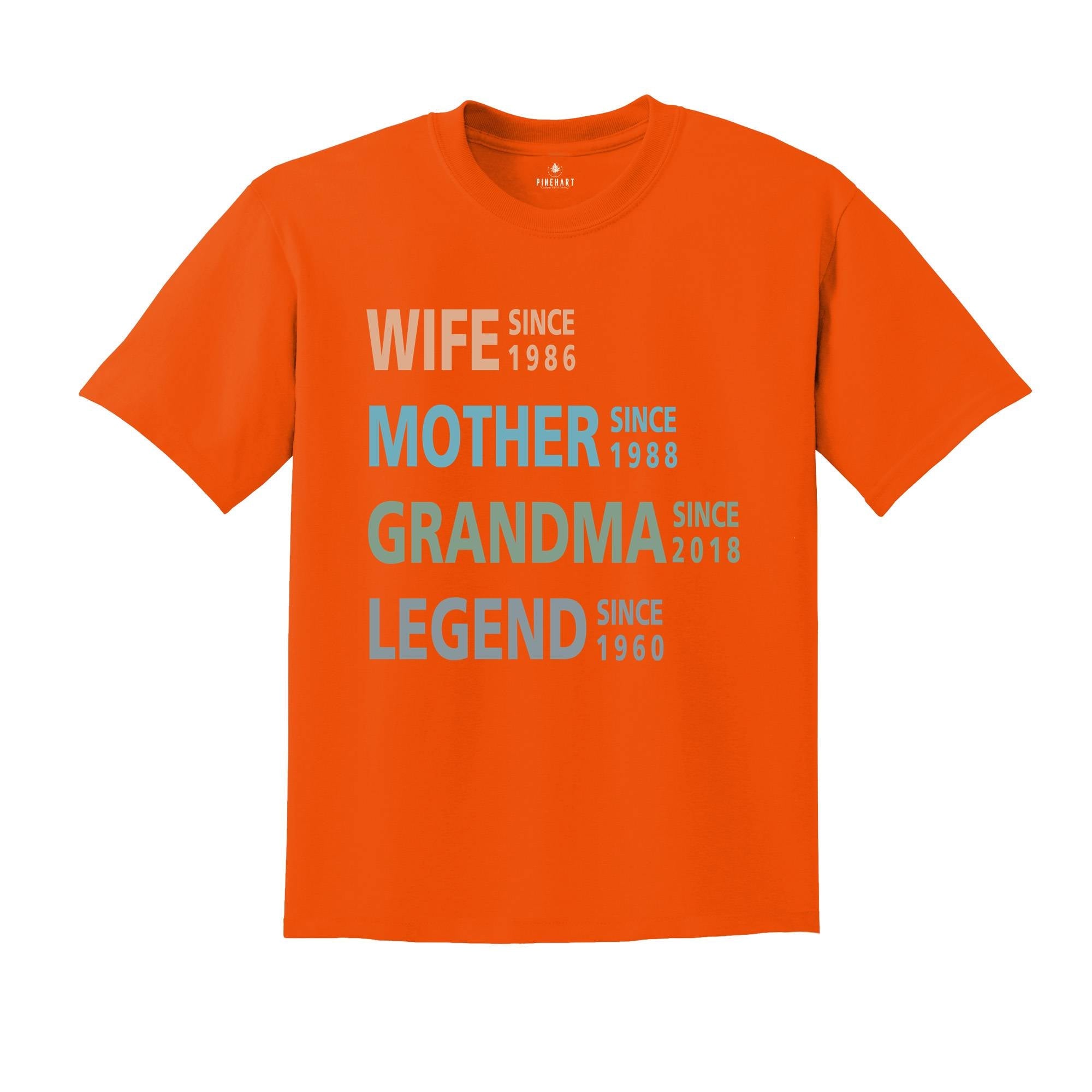 Personalized Mom Grandma Shirt, Mother's Day Shirt, Wife Mother Shirt, Custom Grandmother Shirt, Funny Mom Birthday Gift
