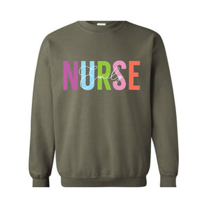 Personalized Nurse Sweatshirt, Custom Nurse Sweater, Nurse Gift, Nurse Appreciation Sweatshirt, RN Nurse Sweatshirt