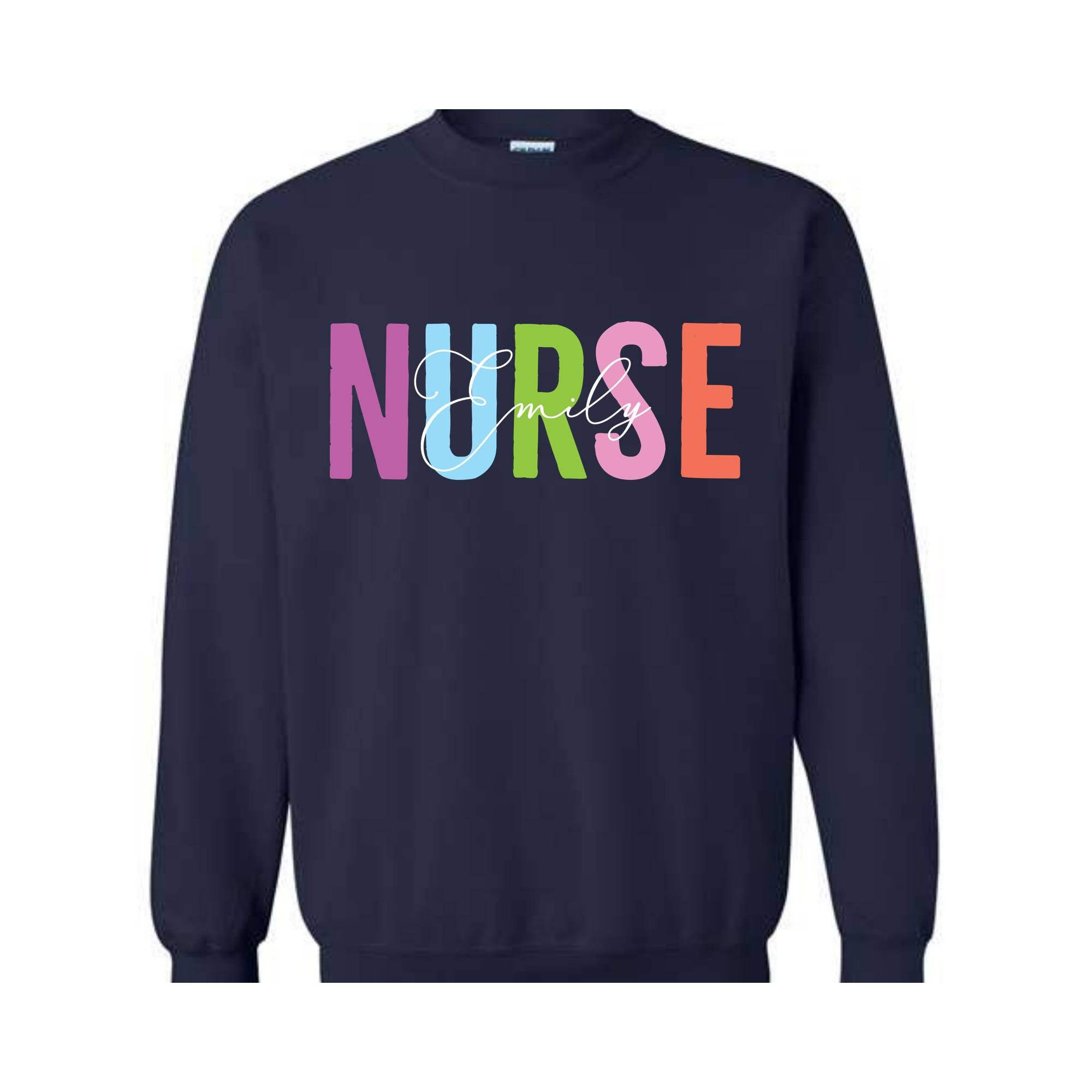Personalized Nurse Sweatshirt, Custom Nurse Sweater, Nurse Gift, Nurse Appreciation Sweatshirt, RN Nurse Sweatshirt