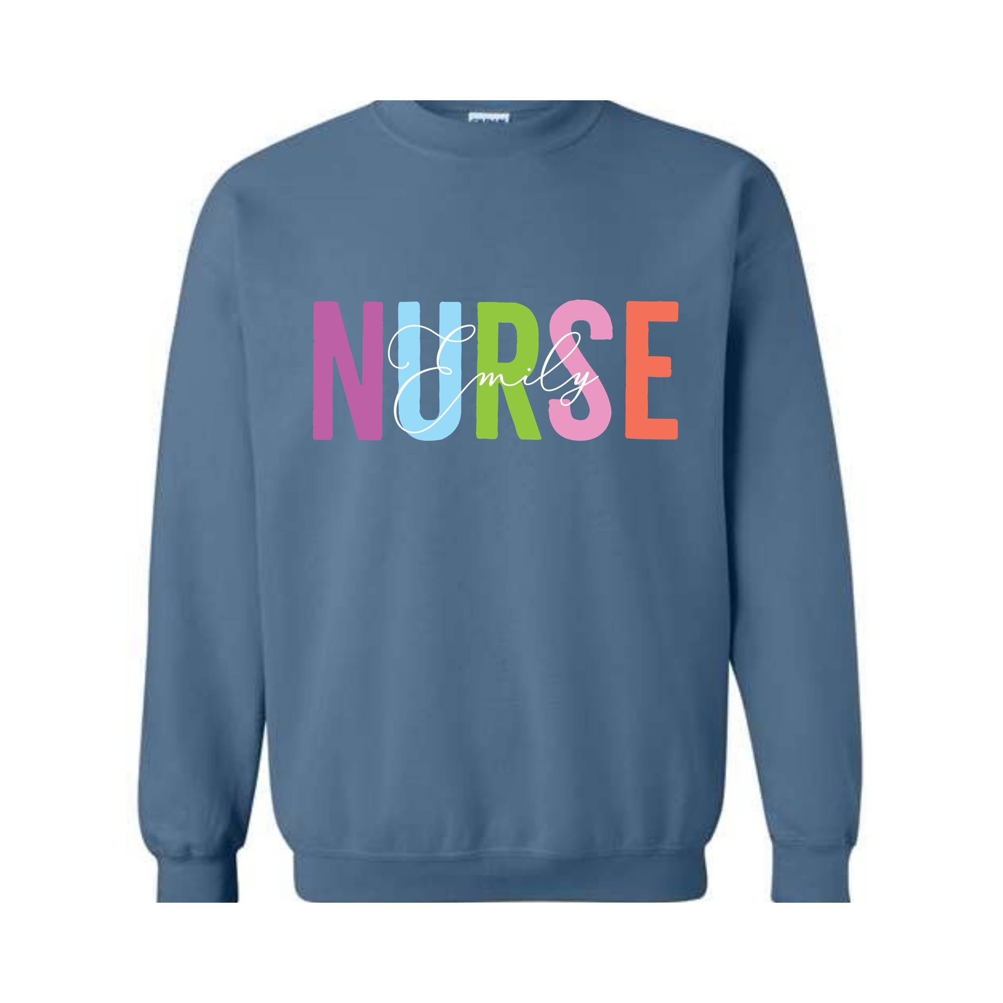 Personalized Nurse Sweatshirt, Custom Nurse Sweater, Nurse Gift, Nurse Appreciation Sweatshirt, RN Nurse Sweatshirt
