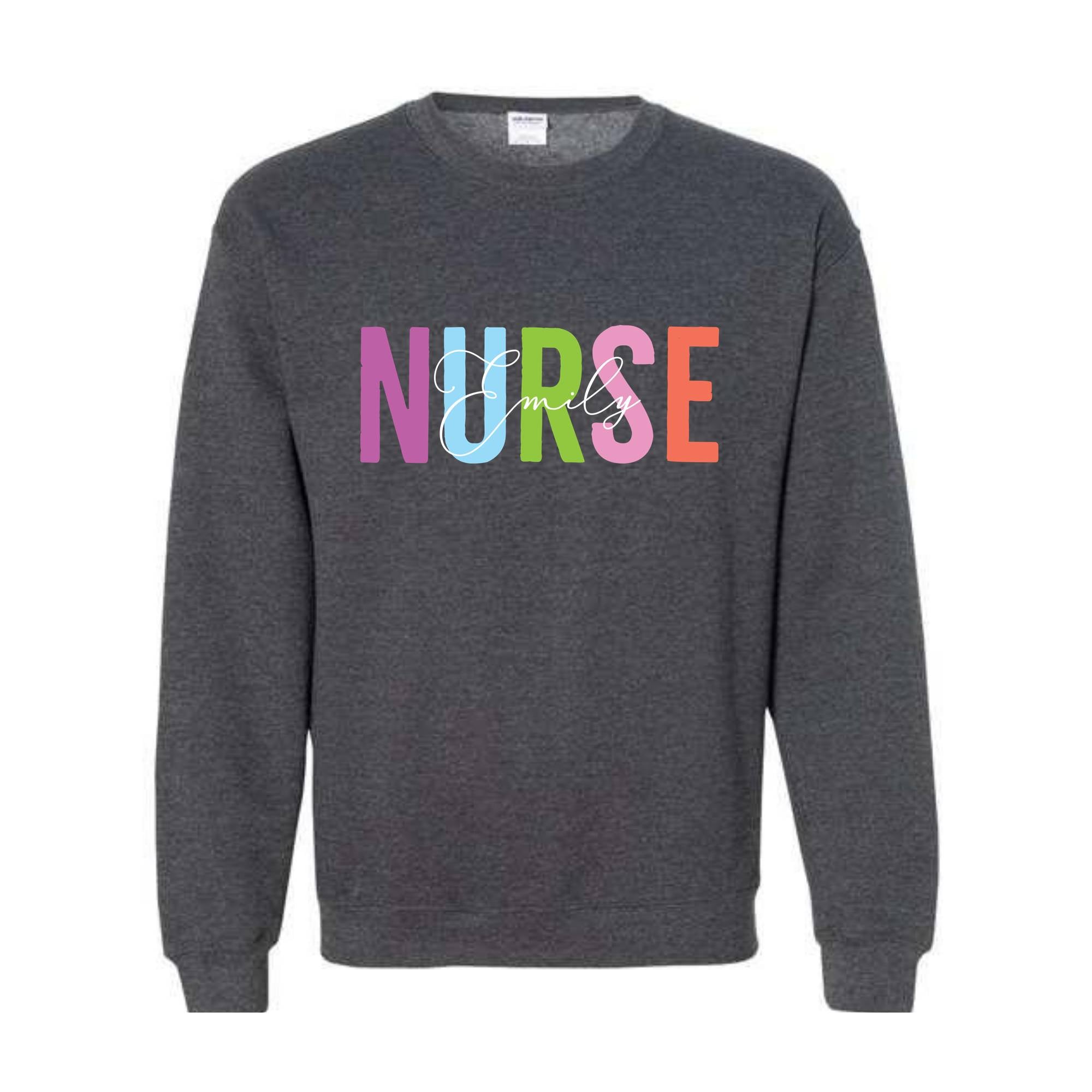 Personalized Nurse Sweatshirt, Custom Nurse Sweater, Nurse Gift, Nurse Appreciation Sweatshirt, RN Nurse Sweatshirt