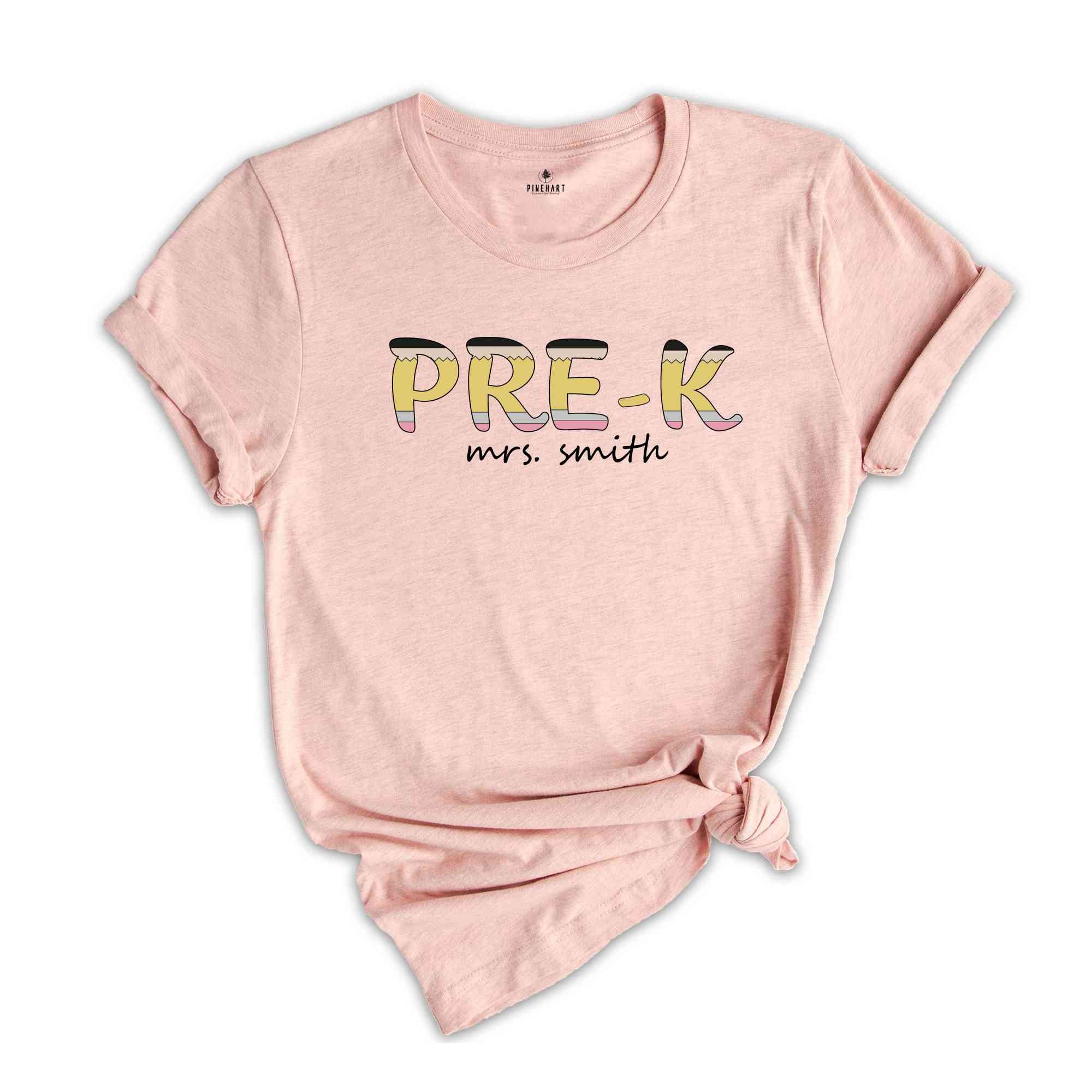 Personalized Pre-K Teacher Shirt, Best Teacher Shirt, Pre-K Teacher Shirt, Personalized Teacher Shirt, Custom Teacher Shirt